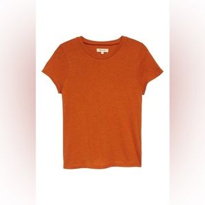 Madewell Lo-Fi Shrunken Tee — Burnt Orange
